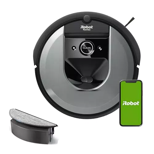 iRobot Roomba i7 App-steuerbarer Saugroboter, 2 Gummibürsten