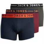 JACK & JONES Herren Jaclichfield Trunks Noos 3 Pack Ps Boxer Shorts
