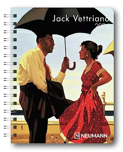 Jack Vettriano 2024 - Diary - Buchkalender - Taschenkalender - Kunstkalender - 16