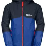 Jack Wolfskin Jungen Iceland 3in1 B Jacket - Blaue Outdoor-Jacke für Jungen, Größe 164
