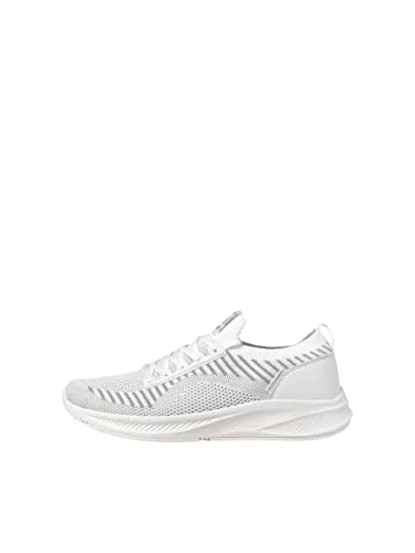 JACK & JONES Herren Jfwbaxley Knit Noos Sneaker, Weiß