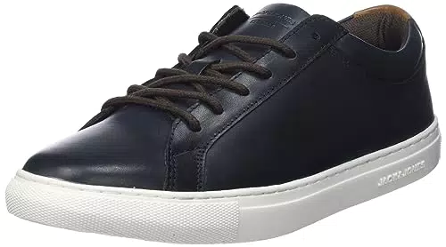 Jack & Jones Herren JFWGALAXY Leather Sneaker, Cognac
