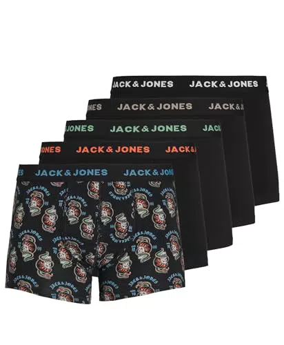 JACSUBOO Herren Boxershorts mit Totenkopf-Motiv