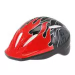 Kinder Fahrradhelm von JAMARA - Geprüft nach EN 1078 - Leicht und schlagfest - Schnellklick-Verschluss - Kopfumfang 52-55 cm - Rot