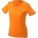 James & Nicholson Damen T-Shirt Basic Large orange