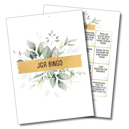JGA Bingo by snaPmee - Spiel Junggesellenabschied Frauen und Männer - 16 Aufgaben auf 25 Karten