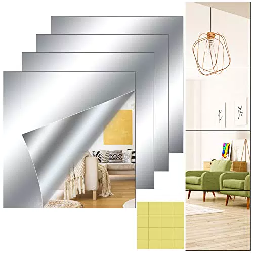 Selbstklebender Flexibler Spiegel für DIY Wanddekoration - Jognee