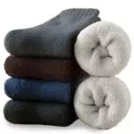 Josnown Thermosocken Herren, 5 Paar Dicke Frotteesohle Winter Warme Socken