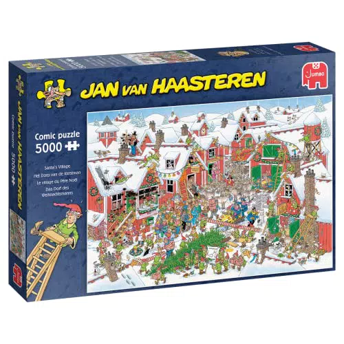 Jumbo Spiele Jan van Haasteren Santa's Village 5000 Teile - Puzzle für Erwachsene