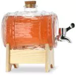 KADAX Getränkespender aus Glas mit Zapfhahn - Ideal für Whisky, Brandy und mehr