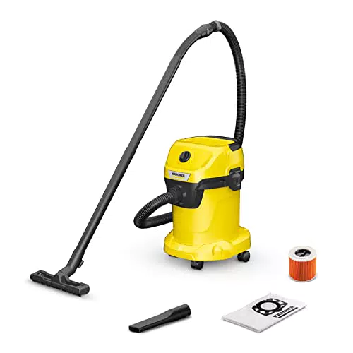 Kärcher Nass- und Trockensauger WD 3 V-17/4/20 - 1.000 W, 17 l Behälter, 2 m Schlauch, Blasfunktion