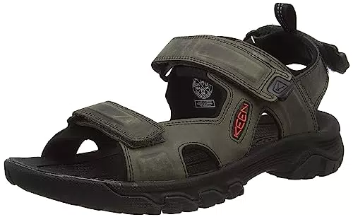 KEEN Herren Targhee 3 open teen Sandalen, Grey Black