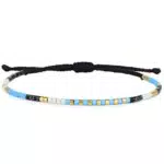 KELITCH Damen Freundschaftsarmbänder Miyuki Perlen Strang Armbänder Armreifen Handgefertigte Boho Charm Schmuck
