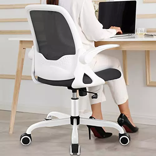 Bürostuhl KERDOM Ergonomischer Schreibtischstuhl mit klappbaren Armlehnen