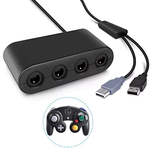 "Keten Gamecube Controller Adapter für Wii U, Nintendo Switch und PC USB"