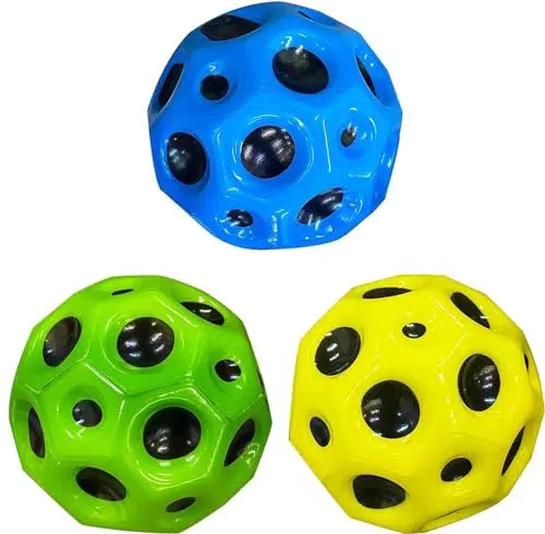 Keyoung Astro Jump Ball Moon Ball Globe Galaxy Spaceballs Bouncy Ball Bouncing Jumper Space Balls Party for Kids