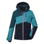 Killtec Mädchen Ksw 166 Grls Jckt Skijacke Funktionsjacke mit abzippbarer Kapuze und Schneefang