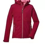 Killtec Mädchen Softshelljacke mit Kapuze - Wasserdichte Outdoorjacke