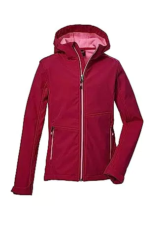 Killtec Mädchen Softshelljacke mit Kapuze - Wasserdichte Outdoorjacke