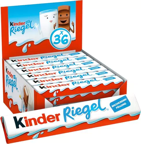 Kinder Riegel - Schokoriegel mit zartschmelzender Vollmilchschokolade und Milchcremefüllung