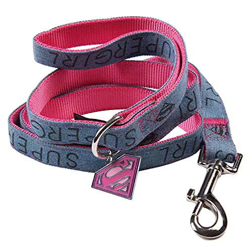 Kleine Hundeleine aus Naylon, 1 Meter, offizielles Lizenzprodukt von Super Girl