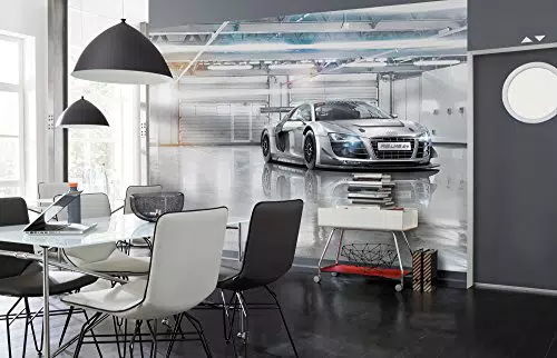 Komar Fototapete, AUDI R8 LE MANS, 368 x 254 cm, Tapete
