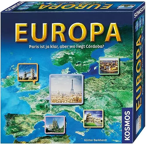 KOSMOS Europa Brettspiel für die ganze Familie - Reise um die Welt, Geografie Spiel ab 10 Jahren