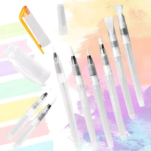 künstlerische Malerei 8 Stück Wasserstift Set, RISVOWO Wasserpinsel Stifte