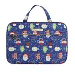 Kulturtaschen zum Aufhängen für Damen, Dizdvizd Reise Kulturbeutel Große wasserdichte Kosmetiktasche Organizer - Blau