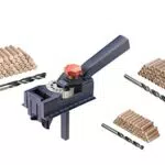 Dübelprofi Bohrhilfe Set mit Holzbohrer und Dübel, Ø 3-12 mm