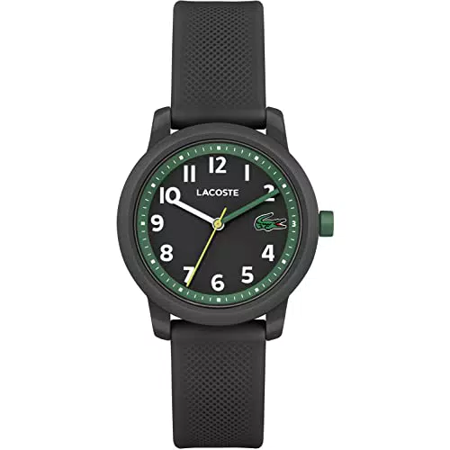 Lacoste Kinderuhr mit Schwarzes Silikonarmband