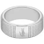 Lacoste Herren Ring aus Edelstahl - Kollektion STENCIL