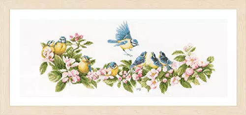 Lanarte Kreuzstichset Blaumeisen, Zählmuster Zählmusterpackung