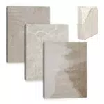Lebenskompass Ringordner Set mit Stehsammler - Din A4 Ordner schönem 3 Farben Design 3er-Pack mit 4cm Rückenbreite