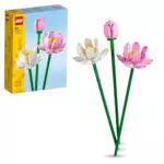 LEGO Creator Lotusblumen, Blumenstrauß-Set mit 3 künstliche Blumen