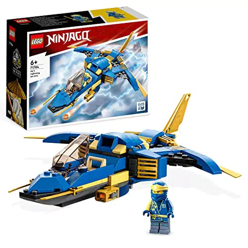 LEGO NINJAGO Jays Donner-Jet EVO mit Jay Minifigur | Ninja Spielzeug-Flugzeug | Geschenk zum Geburtstag ab 7 Jahren