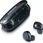Lenco EPB-410 Bluetooth Kopfhörer True Wireless In-Ear mit Lade-Etui - IPX4 Wasserdicht - Schwarz