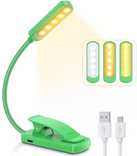 Leselampe Buch Klemme, TEAMPD Buchlampe mit 10 LEDs