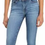 Levi's Damen Jeans 711 mit doppeltem Knopf, Blau