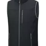 Libin Herren Softshell Weste Golfweste Outdoor Fleece Gefüttert Ärmellos Jacke Winddicht Wasserdichte Weste für Laufen Wandern Reißverschlusstaschen