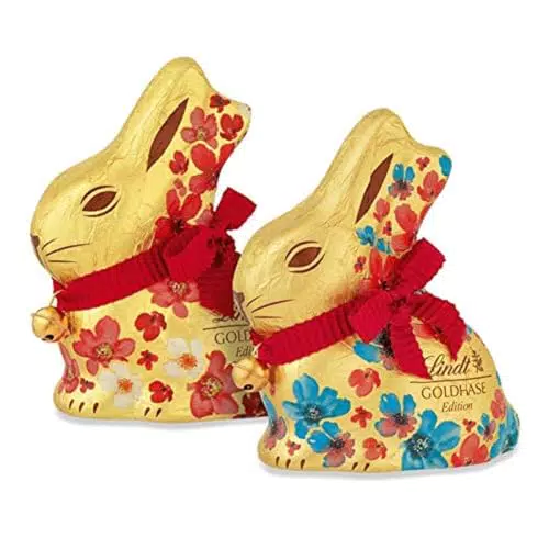 Lindt Schokolade GOLDHASE Blumen Edition - Premium Vollmilch-Schokolade zu Ostern
