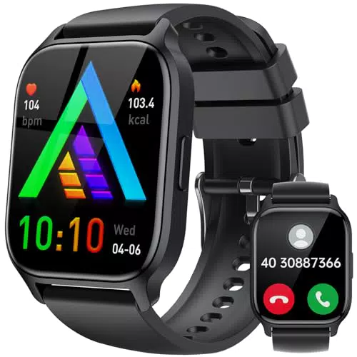 LLKBOHA Smartwatch Herren mit Telefonfunktion - 1, 85 Zoll Touchscreen Smart Watch