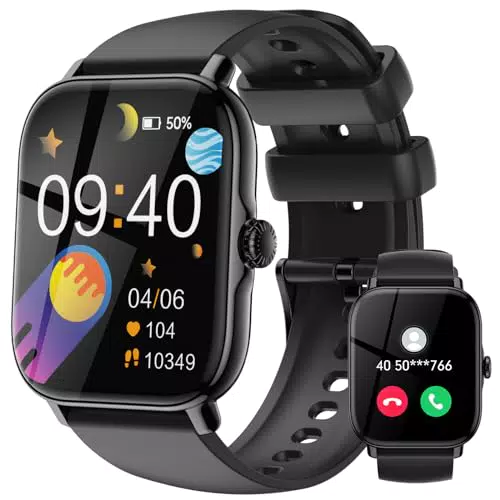 LLKBOHA Smartwatch Damen mit Telefonfunktion - 1, 85 Zoll Touchscreen Smart Watch