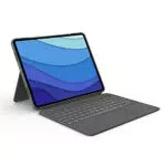 Logitech Combo Touch Tastatur-Case für iPad Pro 12,9 Zoll (5. und 6. Generation) - Abnehmbare Tastatur mit Trackpad - QWERTZ-Layout - Grau