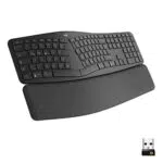 Ergonomische kabellose Tastatur von Logitech ERGO K860 - geteilte Tastatur mit Handballenauflage, Bluetooth und USB, für Windows/Mac - Graphit