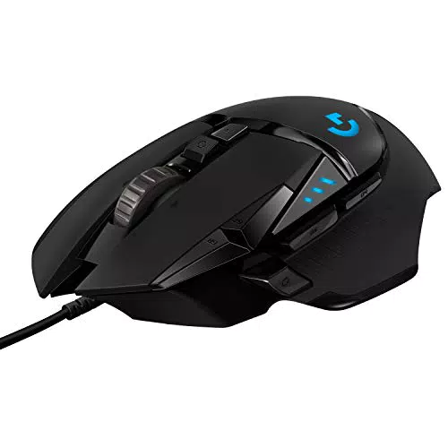 Logitech G502 HERO Gaming-Maus mit HERO 25K DPI Sensor, RGB-Beleuchtung & 11 programmierbaren Tasten