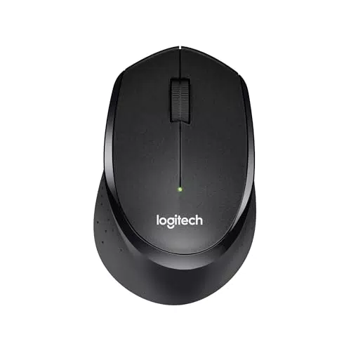 Logitech M330 SILENT PLUS Kabellose Maus mit USB-Nano-Empfänger - Schwarz