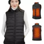 Loowoko Beheizbare weste für Damen Mit Akku, Winter Warm Draussen USB Aufladung Elektrische Heizweste 3 Temperaturstufen Waschbar