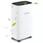 Luftentfeuchter Elektrisch mit 12L/Tag für Raum, Leistungsstarker Raum Luftentfeuchter mit LED Display und Steuerung