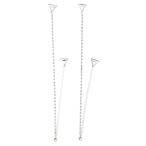 LUOEM Damen Strass BH Träger Elastisch